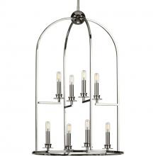 Progress P500122-104 - Seneca Collection Eight-Light Polished Nickel Farmhouse Pendant Light