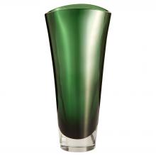 Cyan Designs 12029 - Muzo Vase | Emerald Green | Clear - Large