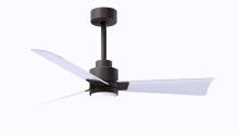 Matthews Fan Company AKLK-TB-MWH-42 - Alessandra-42" Three Blade Transitional Ceiling Fan-5CCT Integrated LED-Textured Bronze Finish