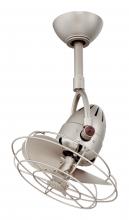Matthews Fan Company DI-BN-MTL - Diane - Oscillating Directional Ceiling Fan - Brushed Nickel Finish - Metal Blades