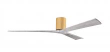 Matthews Fan Company IR3H-LM-BW-72 - Irene-3H - Three Blade Flush Mount Paddle Fan - 72" - Light Maple Tone Finish