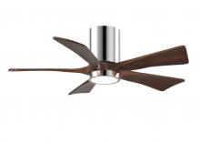 Matthews Fan Company IR5HLK-CR-WA-42 - Irene-5HLK - 42" Five Blade Flush Mount Paddle Fan - 5CCT Integrated LED - Polished Chrome Finis