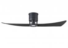 Matthews Fan Company LW-BK-BK - Lindsay - Ceiling Fan - Integrated LED - Matte Black Finish - Matte Black Blades