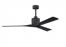 Matthews Fan Company NK-BK-BK-60 - Nan - 60" Ceiling Fan - Matte Black Finish - Matte Black Blades
