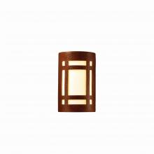 Justice Design Group CER-5485W-HMCP - Small ADA LED Craftsman Window (Outdoor) - Open Top & Bottom