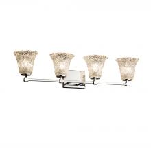 Justice Design Group GLA-8424-20-LACE-CROM-LED4-2800 - Tetra 4-Light LED Bath Bar