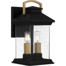 Quoizel HND8206EK - Henderson 2-Light Earth Black Outdoor Wall Lantern