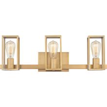 Quoizel LGN8724WS - Leighton 3-Light Weathered Brass Vanity Light