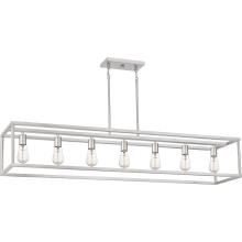 Quoizel NHR752BN - New Harbor 7-Light Brushed Nickel Linear Chandelier