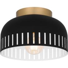 Quoizel QFL6208MBK - Keagan 1-Light Matte Black Flush Mount Light