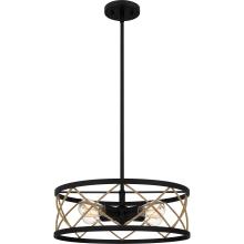 Quoizel QP5632MBK - Cedar Park 4-Light Matte Black Pendant Light