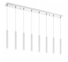  917MP12-WH-LED-8LCH - 8 Light Linear Chandelier