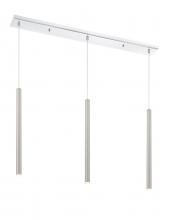  917MP24-BN-LED-3LCH - 3 Light Linear Chandelier