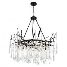 CWI Lighting 1094P43-12-101 - Anita 12 Light Chandelier With Black Finish