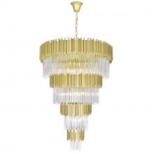 CWI Lighting 1112P40-34-169 - Deco 34 Light Down Chandelier With Medallion Gold Finish