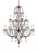 Generation Lighting F1938/8+4MBZ - Chateau Large Chandelier