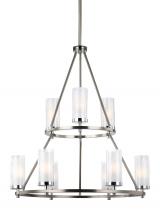 Generation Lighting F2987/9SN/CH - Jonah Two-Tier Chandelier