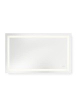 Generation Lighting MRIL1413 - Mera Rectangle Mirror 60x36