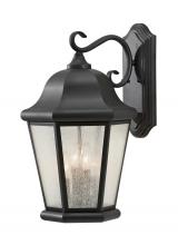 Generation Lighting OL5904BK - Martinsville Extra Large Four Light Outdoor Wall Lantern