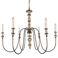  H8122-6GY - Karalea Chandelier with gray finish