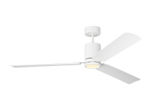 Visual Comfort & Co. Fan Collection 3CCSM62RZWD - Cleancut 62 Ceiling Fan in Matte White with Matte White Blades