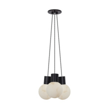 Visual Comfort & Co. Modern Collection SLCH54222IB - Mina Alabaster 3-Light Small Chandelier