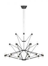 Visual Comfort & Co. Modern Collection SLCH24627BZ - Lassell Three Tier Tall X-Large Chandelier