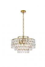 Elegant 1102D20BR - Mila 20 inch pendant in brass