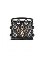 Elegant 1213W11MB/RC - Madison 1 light Matte Black Wall Sconce Clear Royal Cut Crystal