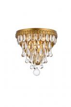  1219W9BR/RC - Nordic 1 Light Brass Wall Sconce