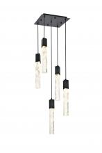 Elegant 2088D16BK - Pendant L16"W16"H24"L5 Black