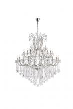 Elegant 2800G60C/RC - Maria Theresa 49 light Chrome Chandelier Clear Royal Cut Crystal