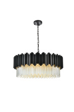 Elegant 3400D32BK - Pendant D32"H14"L11 Black