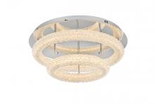 Elegant 3800F26L2C - Bowen Flush Mount D26'' H10'' LED 54W DIM 3CCT  Chrome