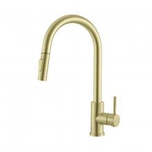 Elegant FAK-302BGD - Kitchen Faucet 4 17/64" × 1‘ 4-5/32"  × 10 23/64" brushed gold
