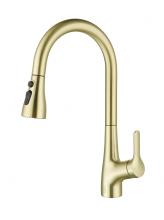Elegant FAK-305BGD - Kitchen Faucet 4 29/64" × 1‘ 3-17/32"  × 10 1/16" brushed gold