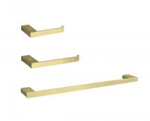 Elegant HWB-13S3RBGD - Bathroom hardware set 24"x2.9"+7"x2.9"+9.6"x2.9" brushed gold