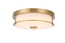 Elegant LD304F12SG - Flush Mount D12" H4" LED 18W 3CCT Satin Gold
