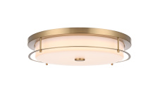 Elegant LD304F20SG - Flush Mount D20" H4" LED 24W 3CCT Satin Gold