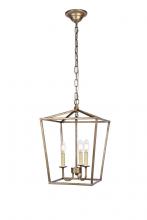  LD6008D12S - Maddox Collection Pendant D12.5 H18.25 Lt:3 Vintage Silver Finish