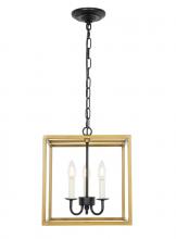 Elegant LD6105D12BRBK - Eclipse Hang L12"W12"H14"L3 BR BK