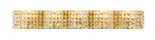  LD7020BR - Ollie 5 Light Brass and Clear Crystals Wall Sconce