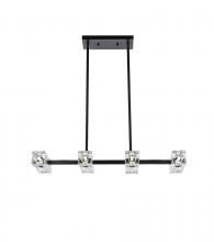 Elegant LD920D30BK - Lyra Pendant L30" W8" H2.5" L8 Black