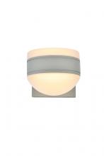 Elegant LDOD4017S - LED Wall Sconce D5''E6.5''H5.5'' Silver