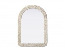 Elegant MR4G3042LN - Jute Rope Mirror 30''x42'' Linen White