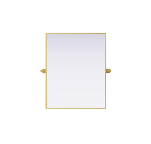 Elegant MR6H2430BRA - Metal Frame Mirror 24"W x 30"H Brass