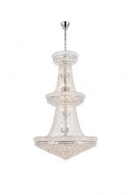 Elegant V1800G42C/RC - Primo 38 light Chrome Chandelier Clear Royal Cut Crystal