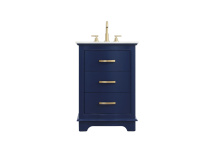 Elegant VF10224BL - Vanity Cabinet 24"W x 22"D x 34"H blue