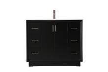 Elegant VF19642BK - Vanity Cabinet 6Dw 2Dr 42"W x 22"D x 35"H black