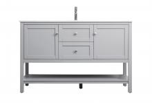 Elegant VF22254GR - Vanity Cabinet 2dr 1dw W54"D21.5"H35" Grey